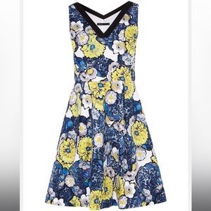 EUC Karen Millen Floral V- Neck Dress